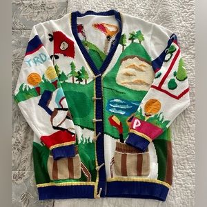 Colorful Graphic Women's Cardigan